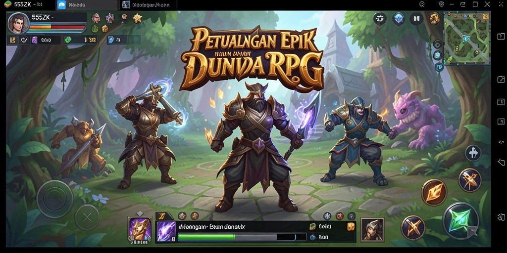 Tampilan gameplay seru dan interaktif di 555ZK.