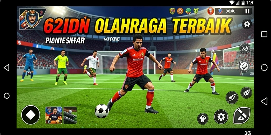 Tampilan gameplay seru dari 62IDN dengan aksi olahraga yang mendebarkan.