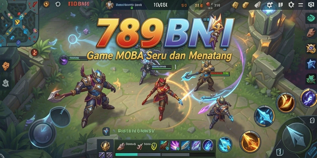Menampilkan gameplay seru dari 789BNI dalam pertarungan MOBA.
