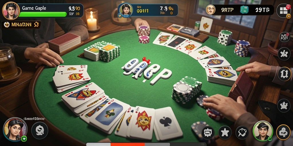 Tampilan gameplay seru di 99RTP, permainan Gaple yang menarik.