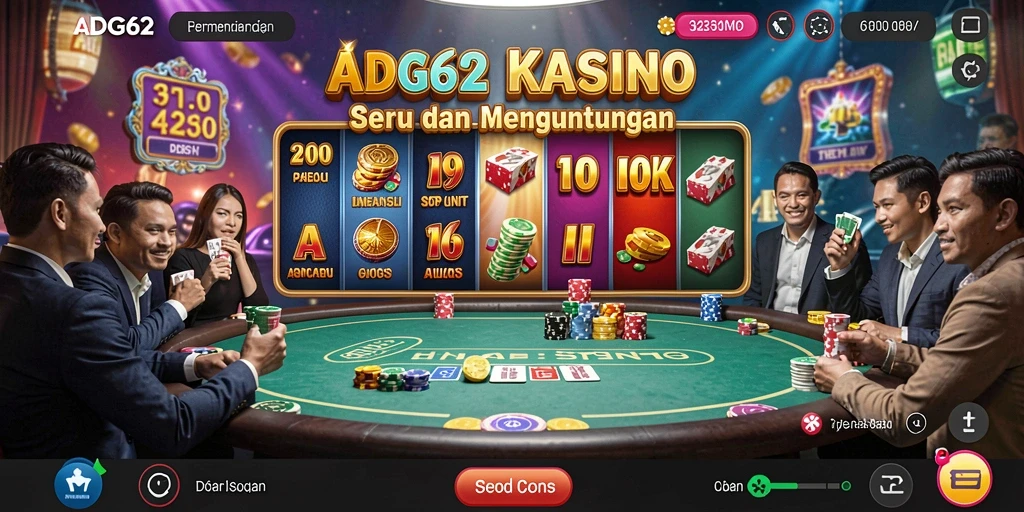 Tampilan gameplay ADG62 yang menarik dan mendebarkan.