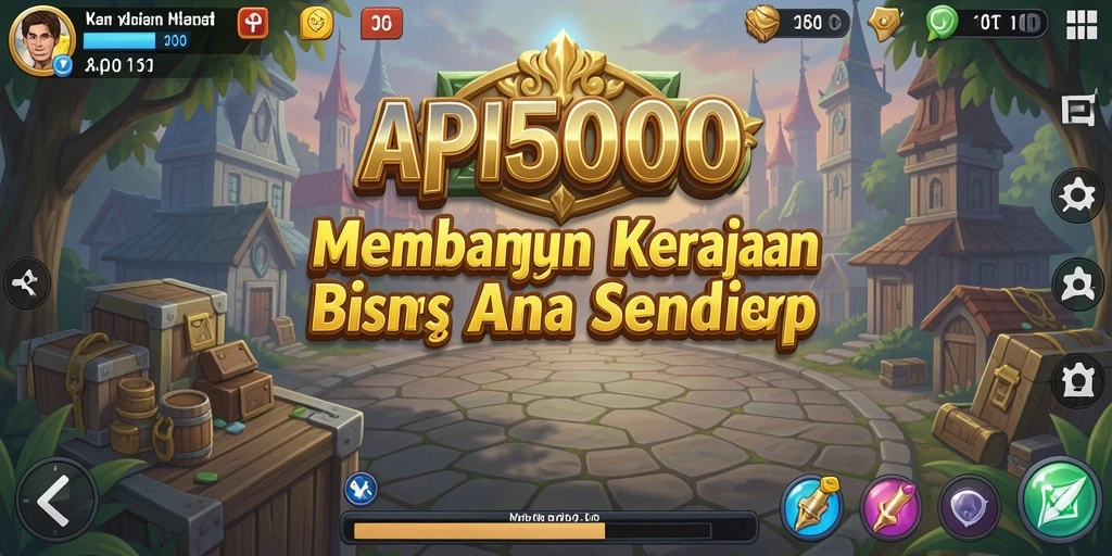 Tampilan gameplay menawan dengan elemen Tycoon yang seru.