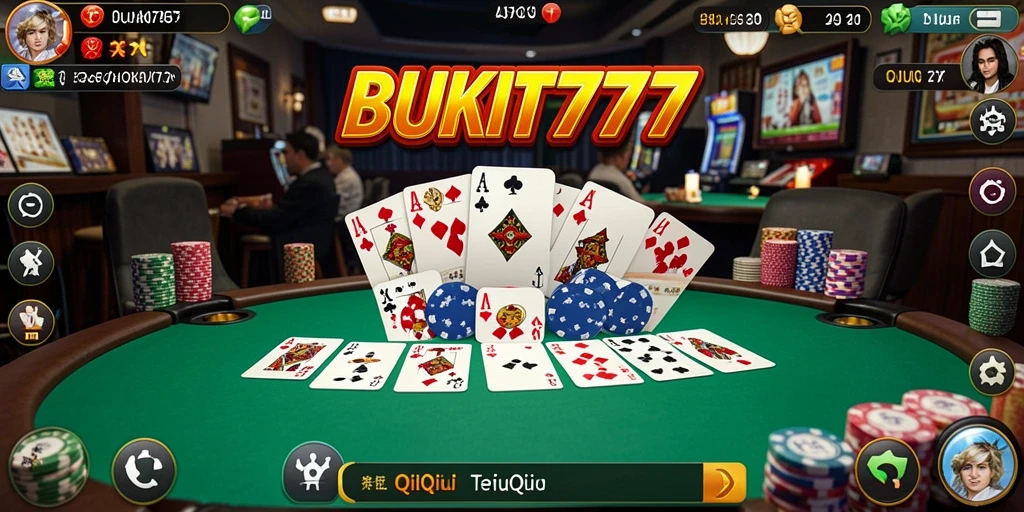 Tampilan gameplay menarik dari BUKIT777 dengan kartu QiuQiu.