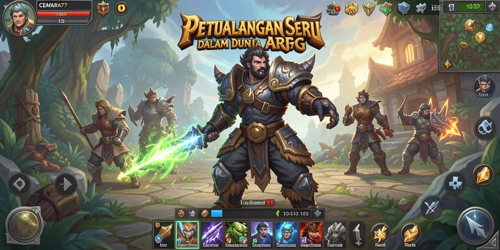 Tampilan menarik dari gameplay petualangan CEMARA77 di dunia ARPG.