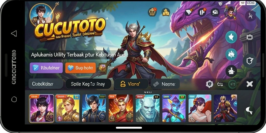 Tampilan utama CUCUTOTO dengan antarmuka yang intuitif.