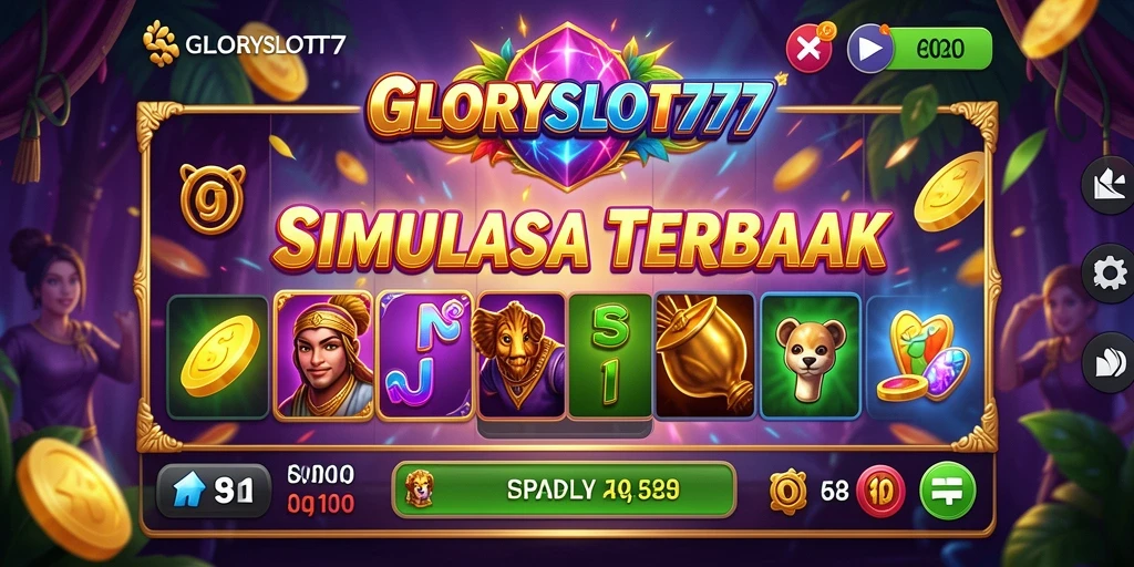 Tampilan mengesankan dari gameplay slot di GLORYSLOT777.