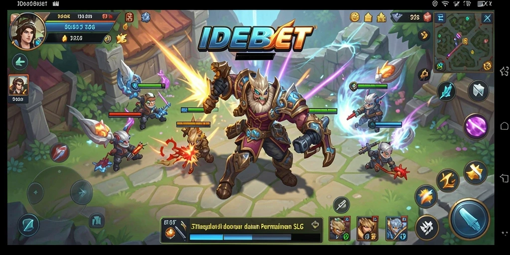 Tampilan gameplay di IDEBET yang menegangkan dan strategis.