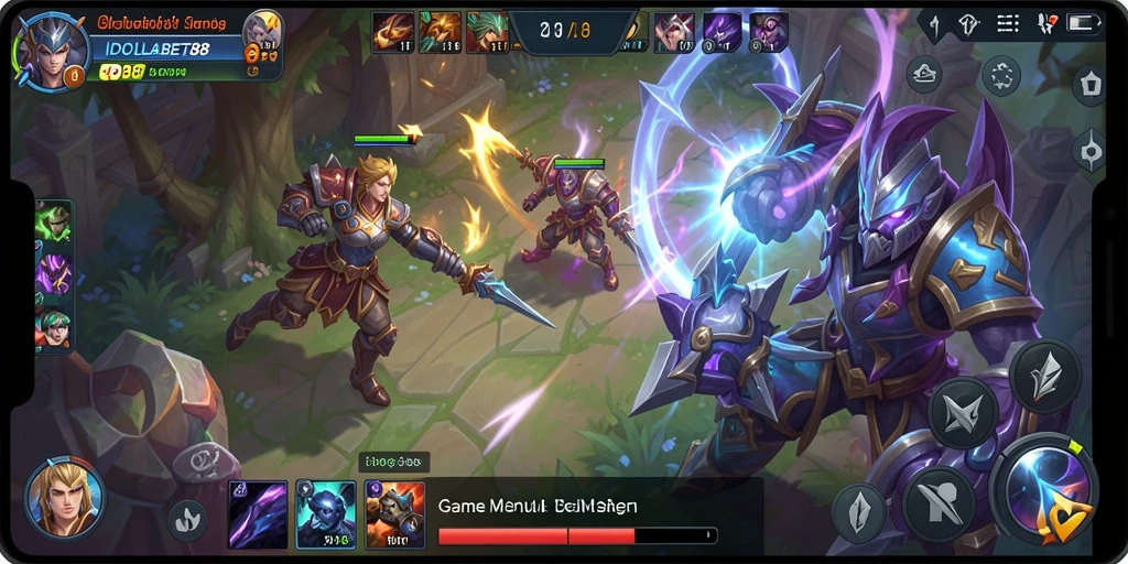 Tampilan gameplay seru dan strategis di IDOLABET88.