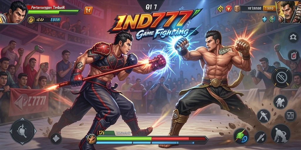 Screenshot gameplay IND777 menampilkan aksi pertarungan yang mendebarkan.