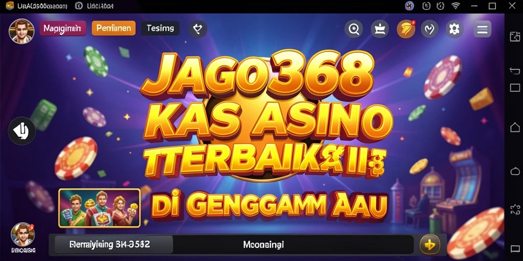 Screenshot permainan JAGO368 menampilkan grafis kasino yang menarik dan gameplay yang seru.