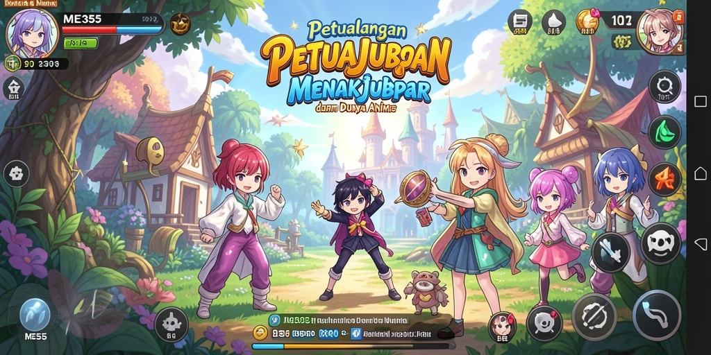Gameplay seru dari ME355 dengan karakter anime yang menarik.