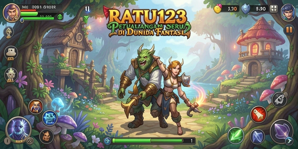 Menampilkan gameplay seru dari RATU123 dengan berbagai petualangan menanti.