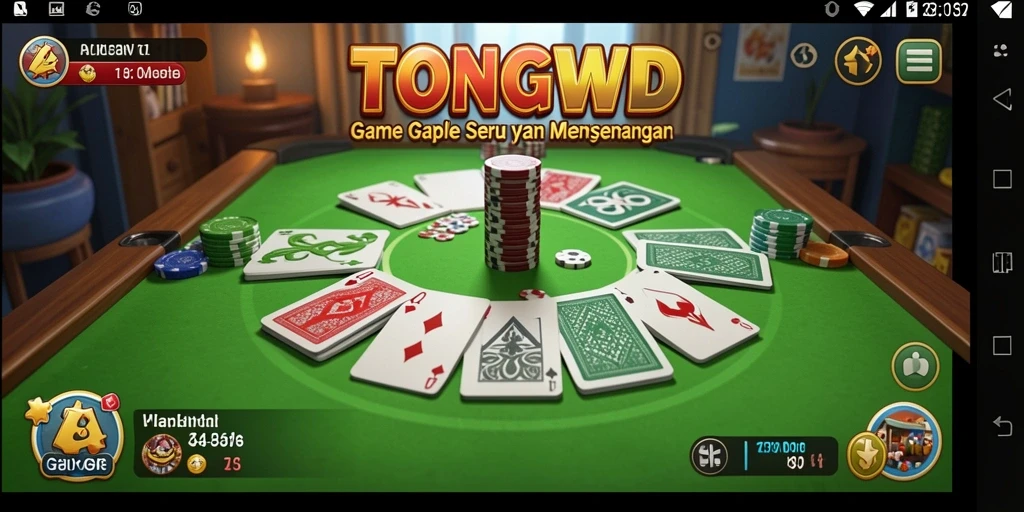 Gameplay menarik TONGWD dalam permainan Gaple.