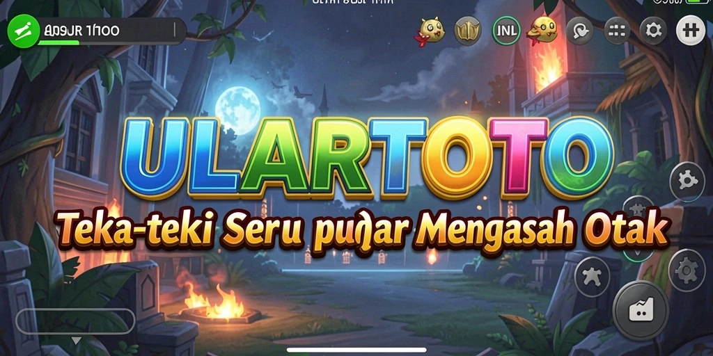 Tampilan gameplay ULARTOTO yang penuh warna dan menantang.
